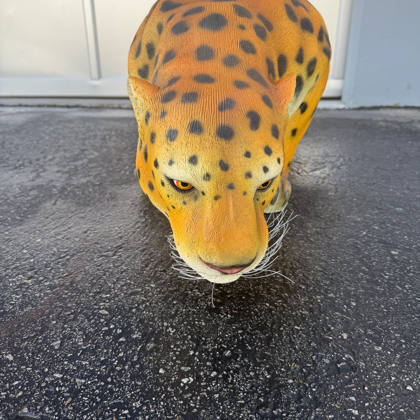 Crouching Jaguar Statue