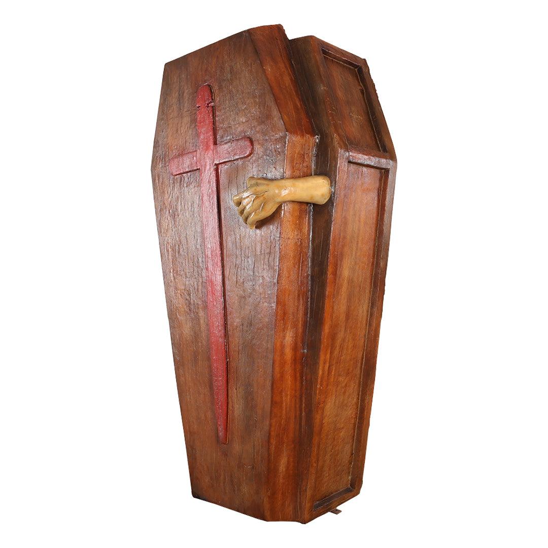 Coffin With Hand Statue