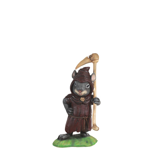 Grim Reaper Mouse Halloween Statue