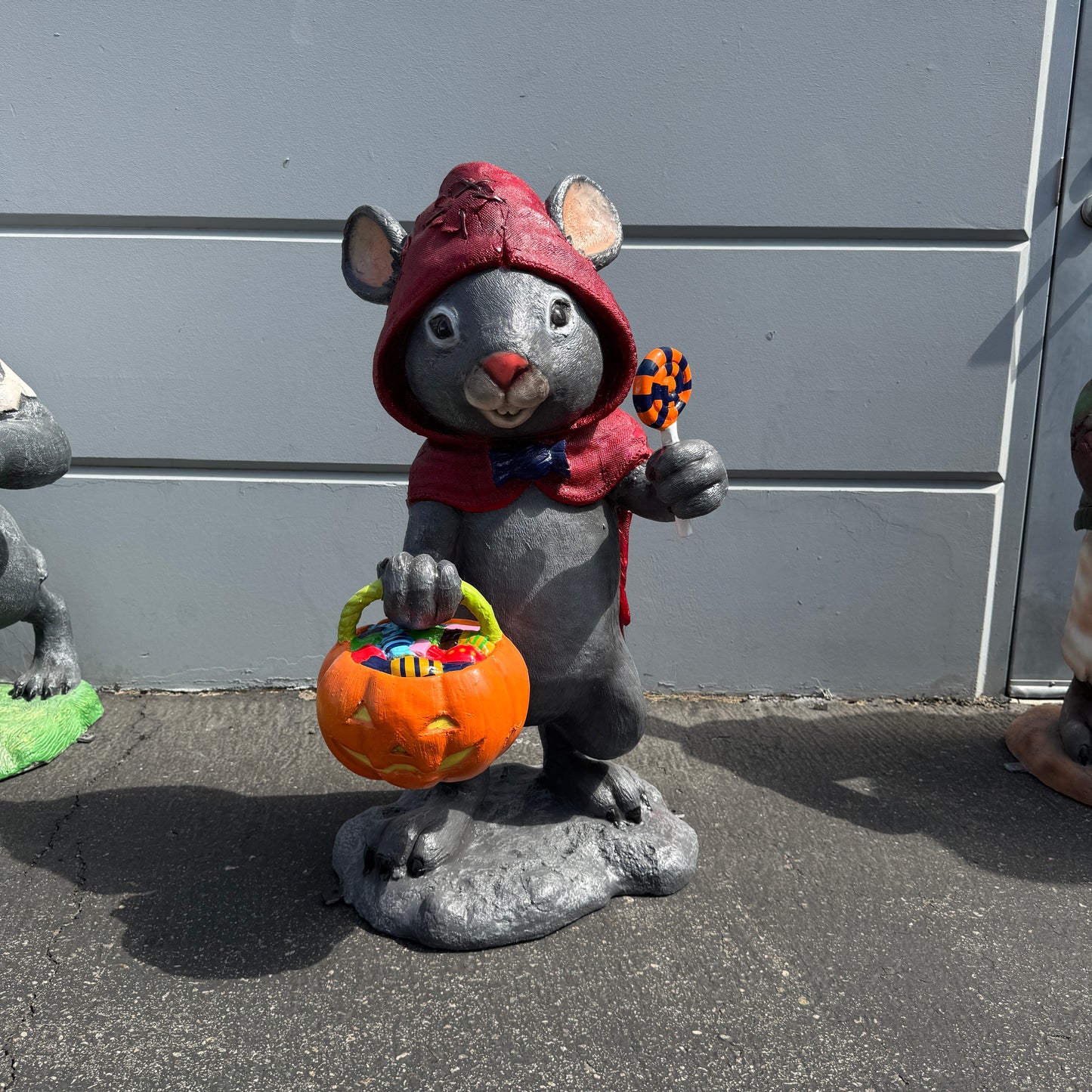 Red Riding Hood Mouse Halloween Statue