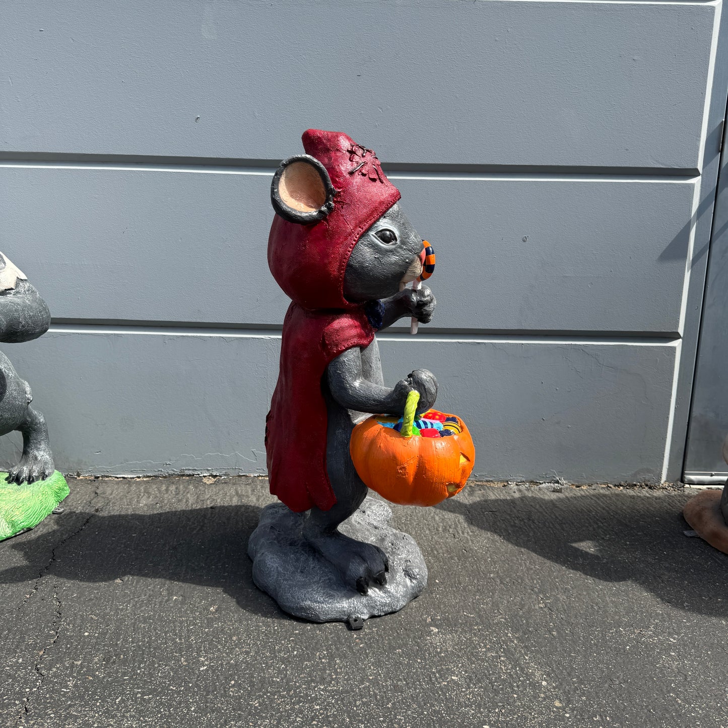 Red Riding Hood Mouse Halloween Statue