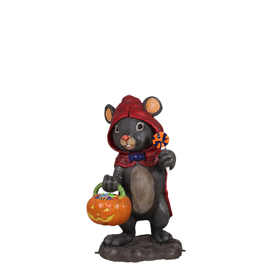 Red Riding Hood Mouse Halloween Statue