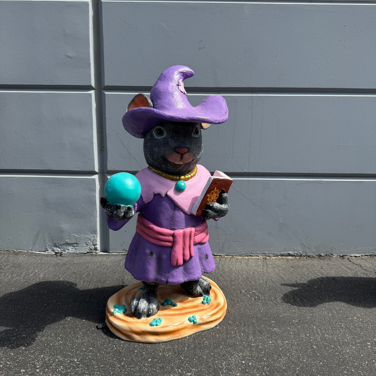 Witch Mouse Halloween Statue