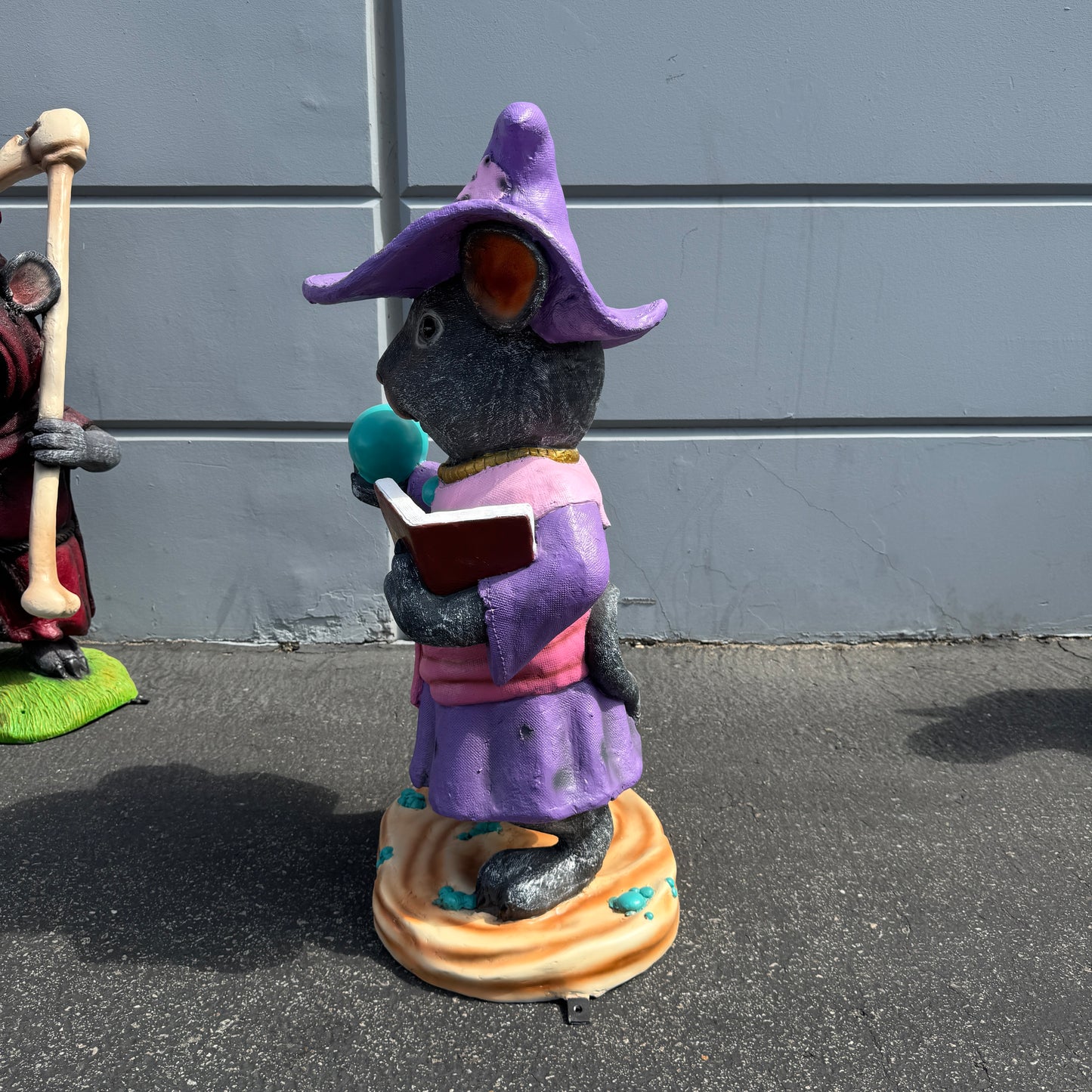 Witch Mouse Halloween Statue