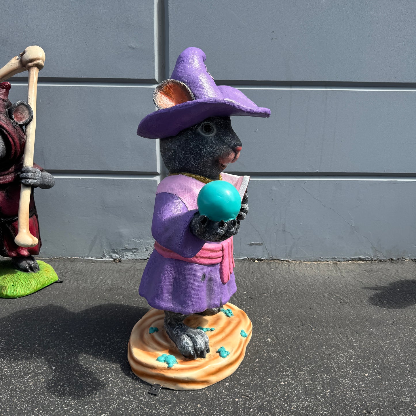 Witch Mouse Halloween Statue