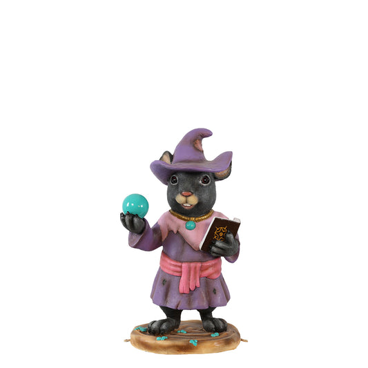 Witch Mouse Halloween Statue