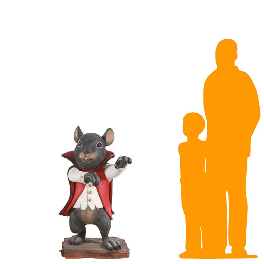 Dracula Vampire Mouse Halloween Statue