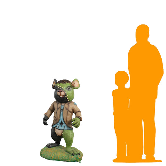 Frankenstein Monster Mouse Halloween Statue
