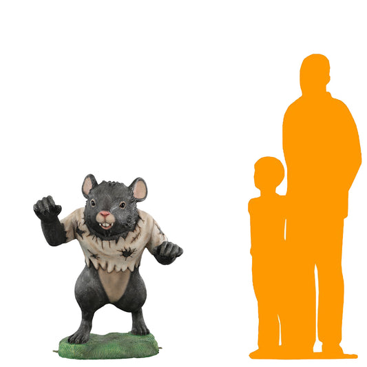 Werewolf Mouse Halloween Statue