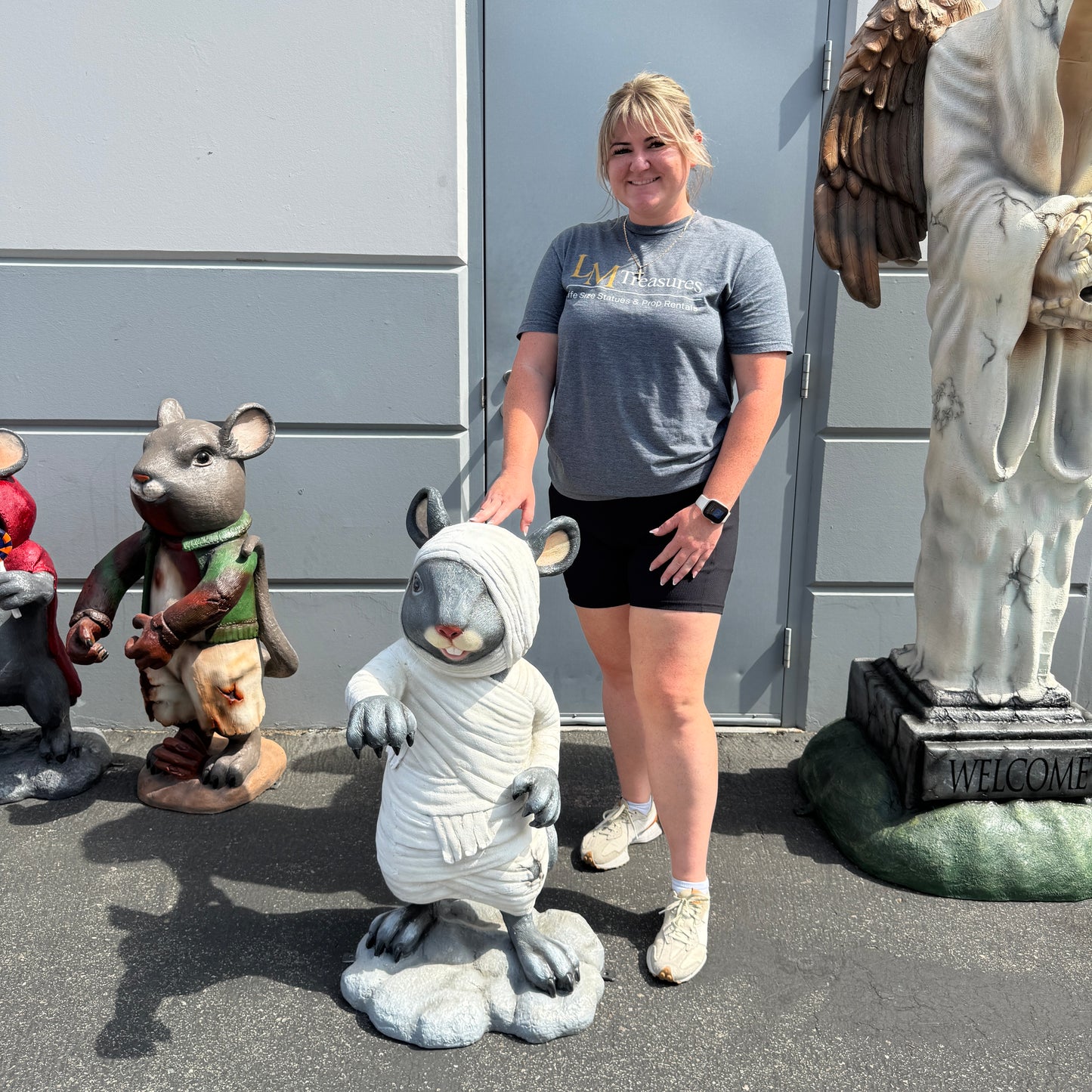 Mummy Mouse Halloween Statue