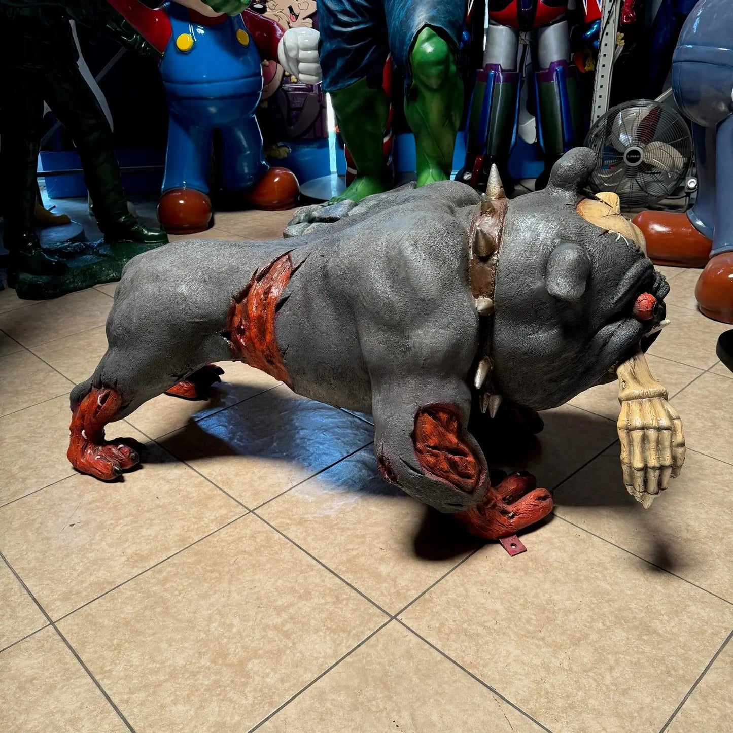 Undead Graveyard Dog Statue S0233-7060-T