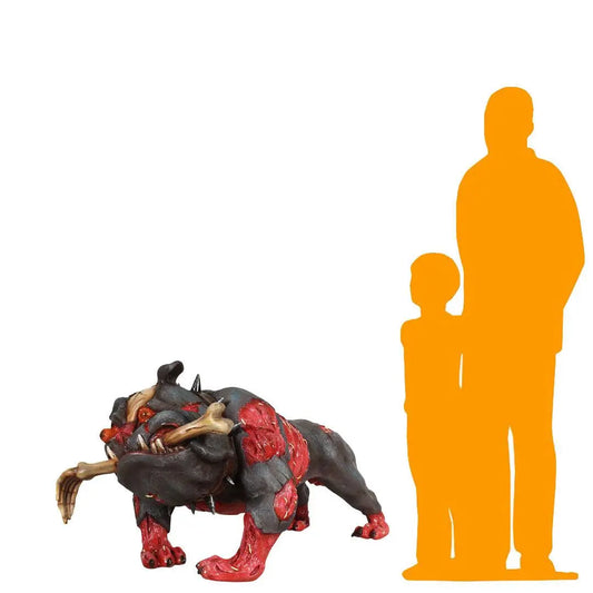 Undead Graveyard Dog Statue S0233-7060-T