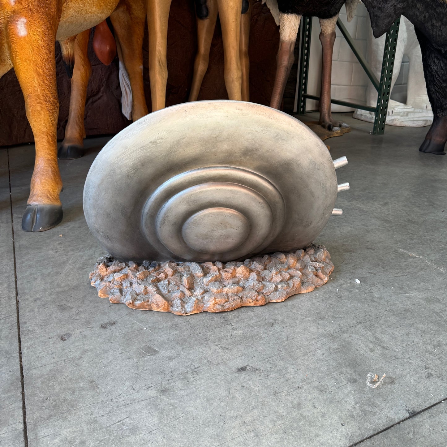 Flying Saucer U.F.O Crash Landing Statue