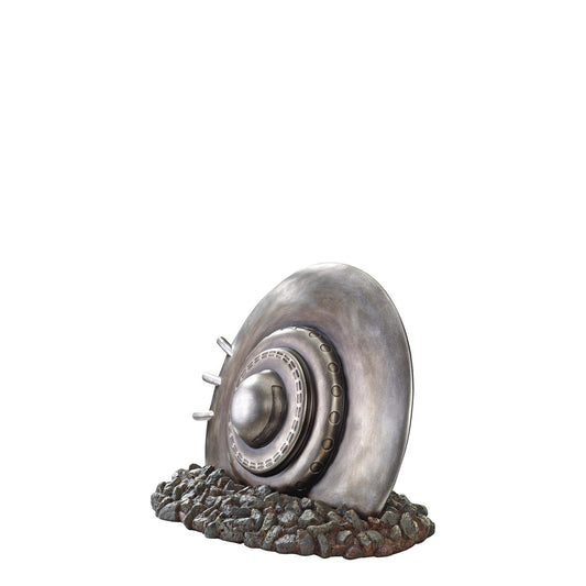 Flying Saucer U.F.O Crash Landing Statue
