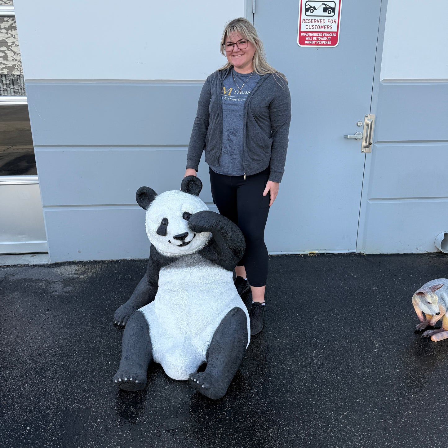 Slouching Panda Statue