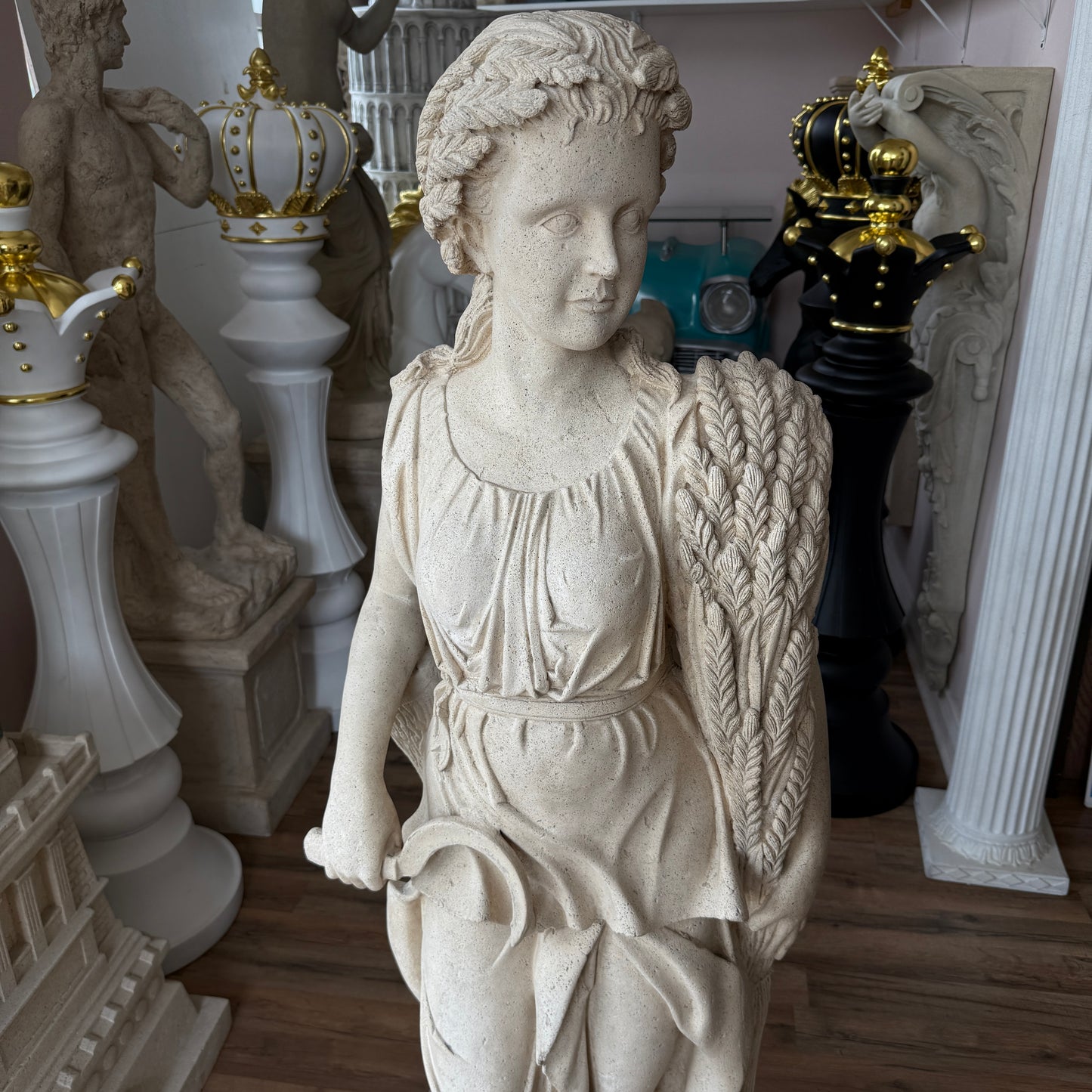 Summer Season Stone Statue
