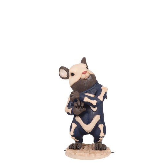 Skeleton Mouse Halloween Statue