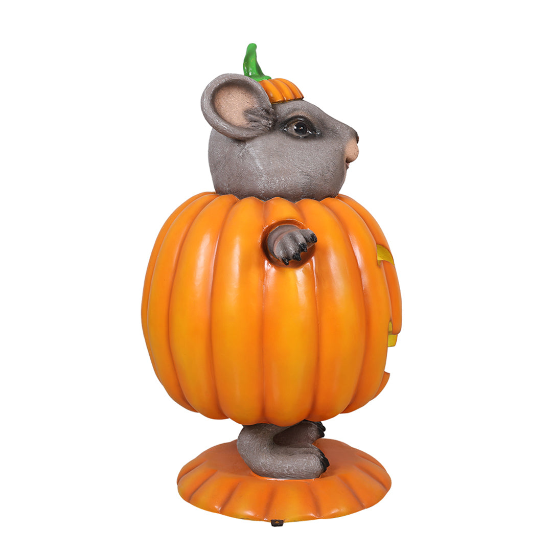 Pumpkin Mouse Halloween Statue