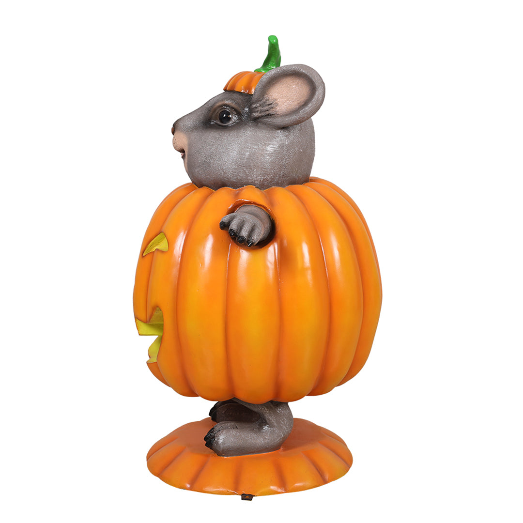 Pumpkin Mouse Halloween Statue
