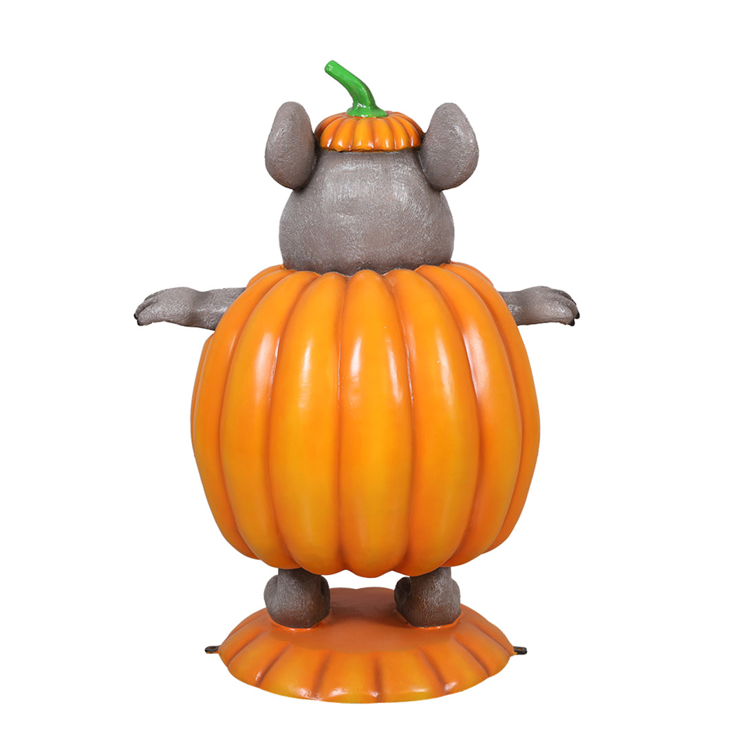 Pumpkin Mouse Halloween Statue