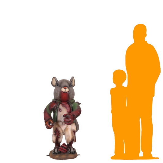 Undead Zombie Mouse Halloween Statue