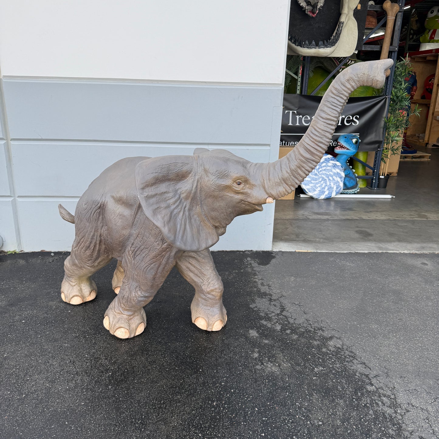 Walking Elephant Statue