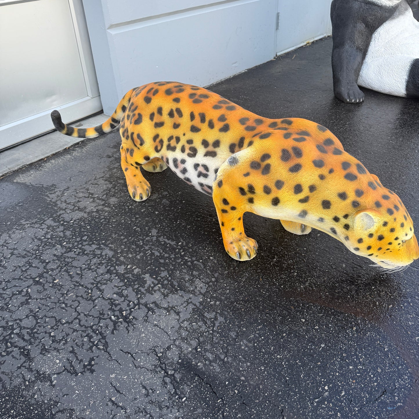 Crouching Jaguar Statue