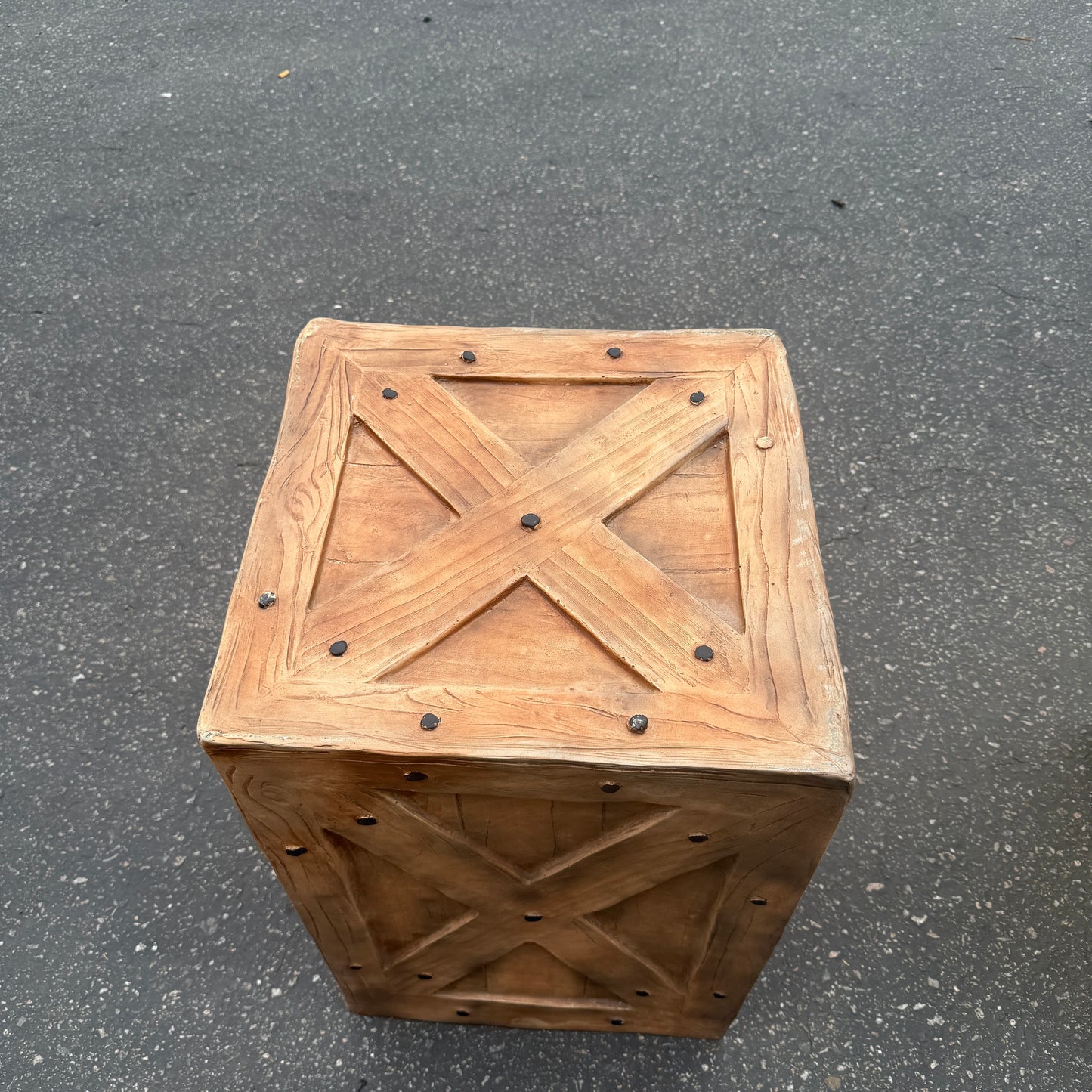 Small Rustic Brown Crate