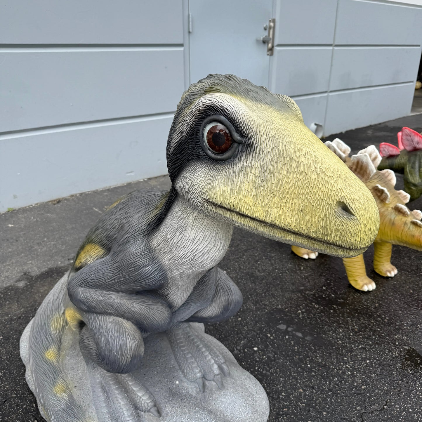 Juvenile Theropod Statue A0780-170204-H