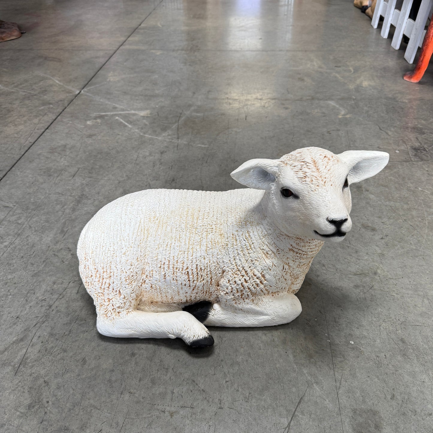 Texelaar Baby Lamb Laying Statue