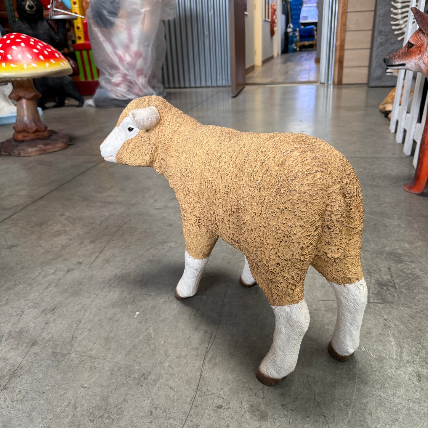 Baby Merino Lamb Statue