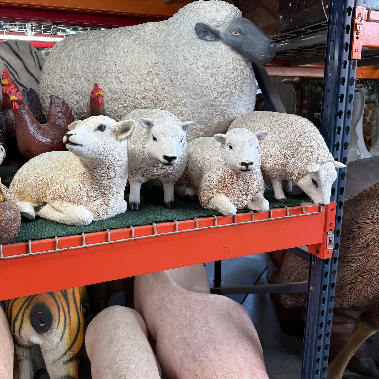 Texelaar Baby Lamb Laying Statue