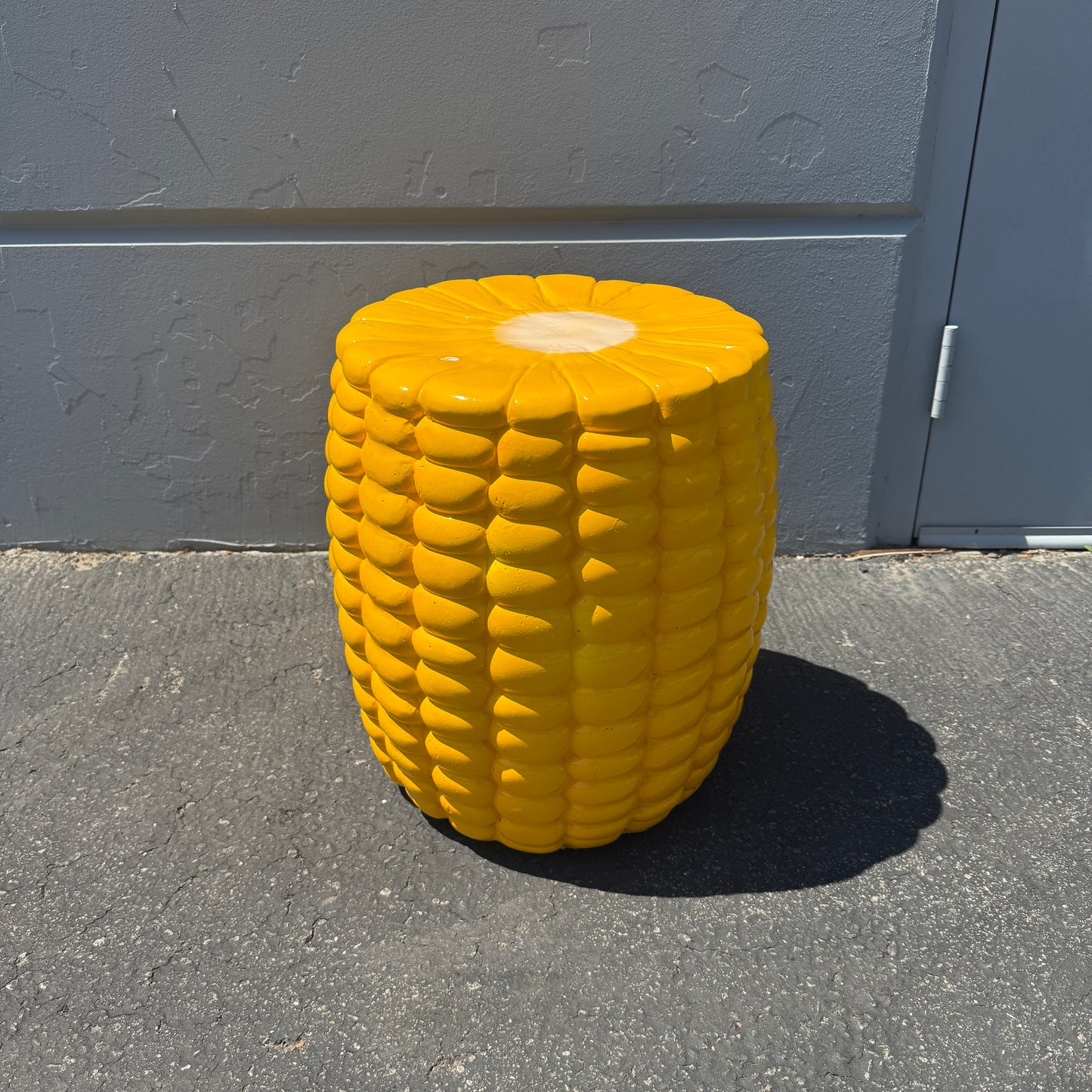Full Corn Veggie Table Stool Statue