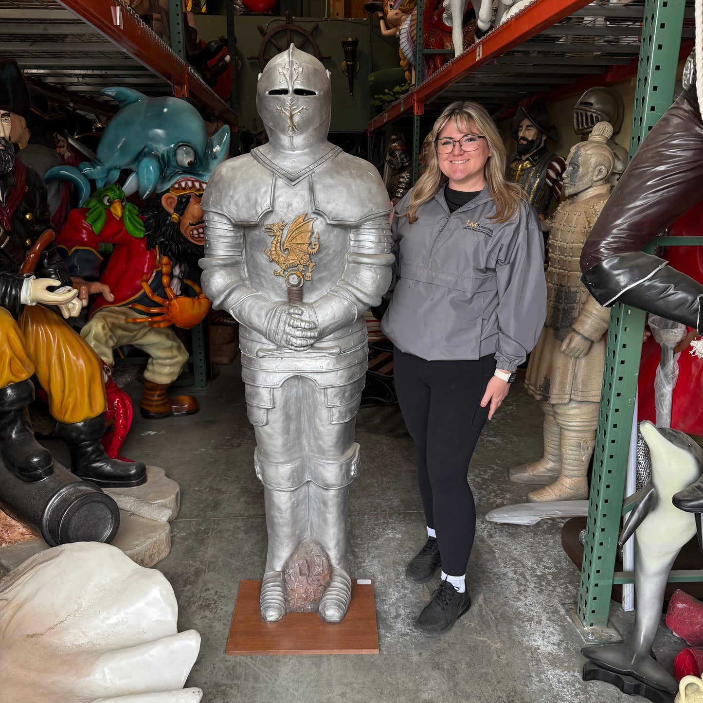 Knight Life Size Foam Statue