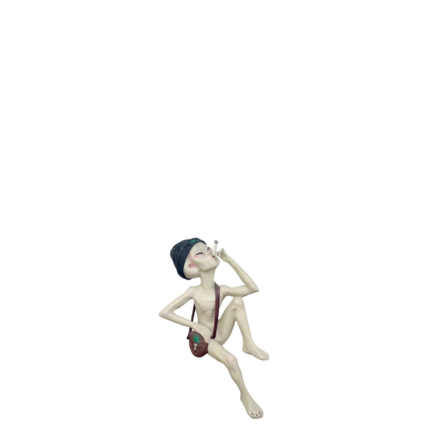 Smoking Alien sitting Life Size Statue - LM Treasures Prop Rentals