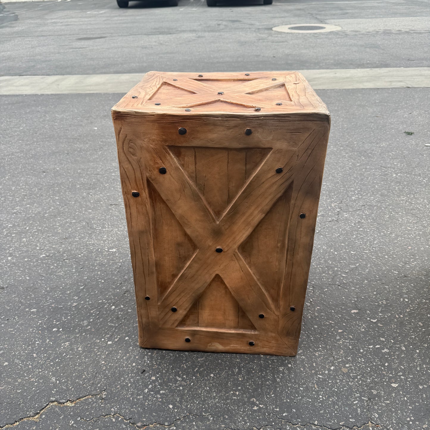 Small Rustic Brown Crate