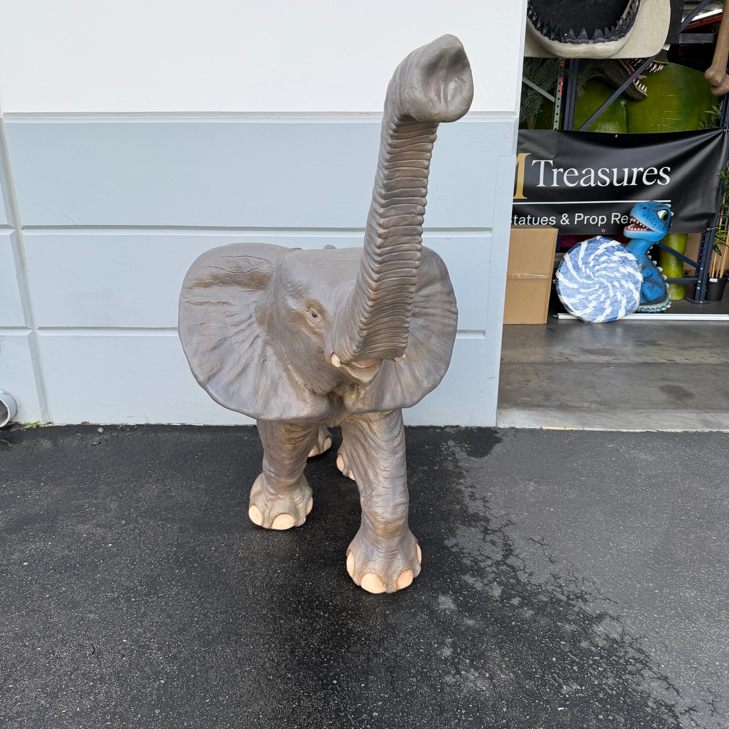 Walking Elephant Statue
