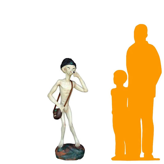 Smoking Alien Standing Life Size Statue LS249-909-A