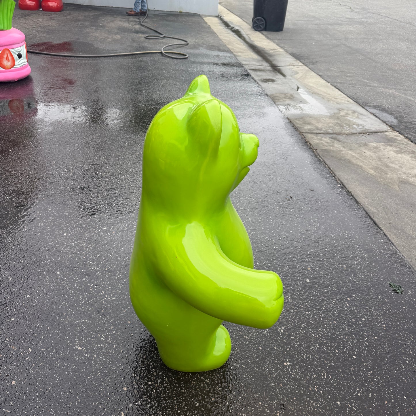 Large Green Gummy Bear Statue