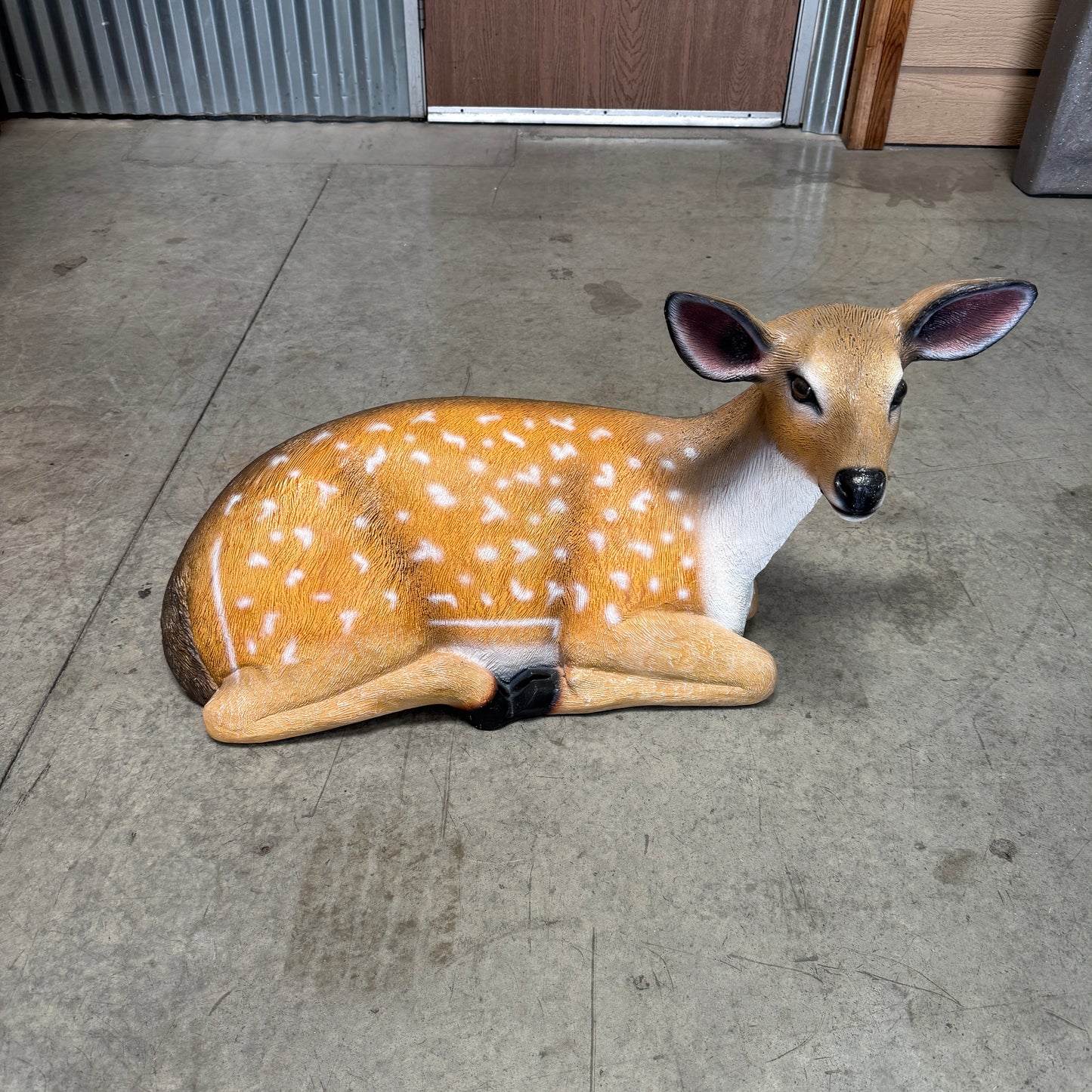 Baby Deer Lying Life Size Statue