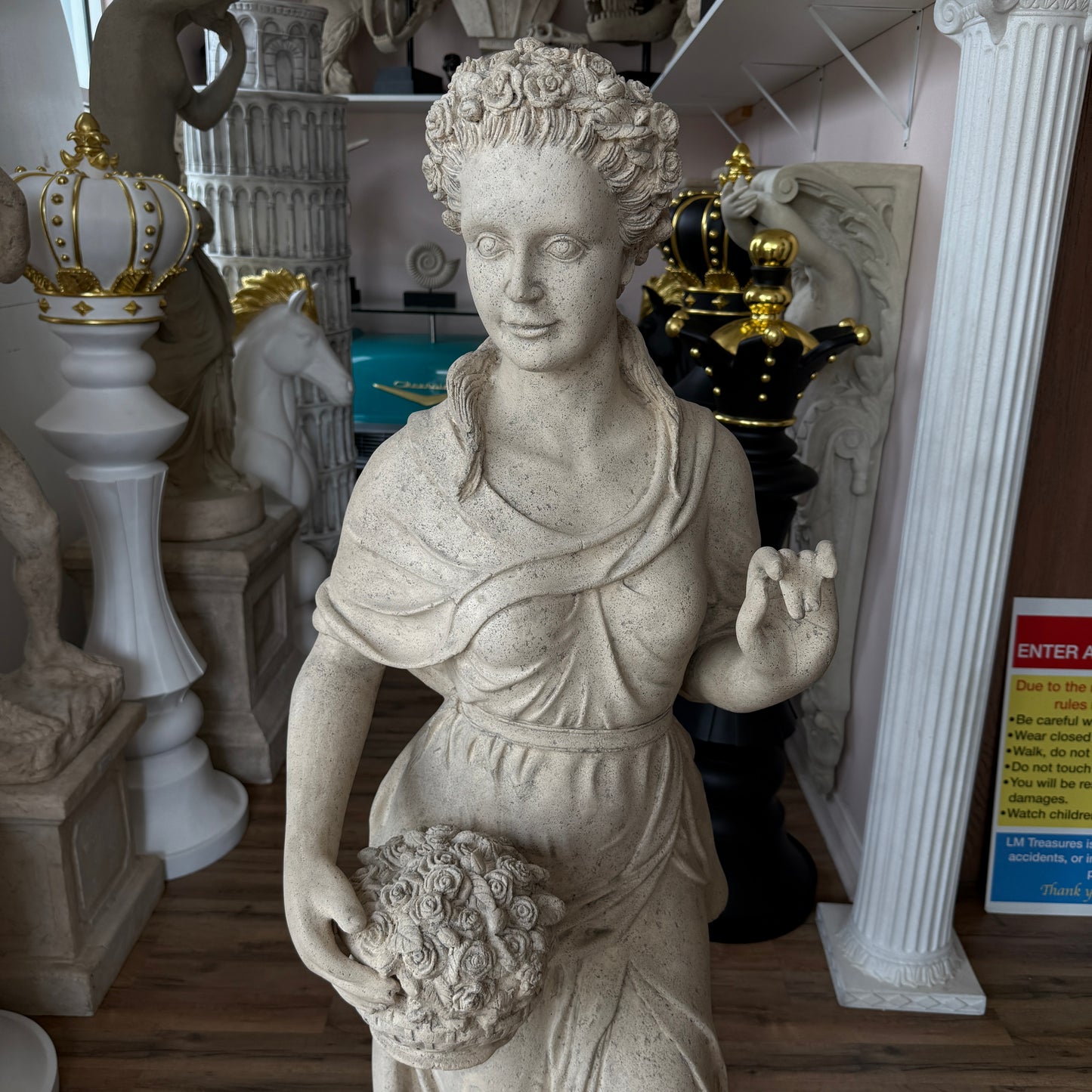 Spring Season Stone Statue