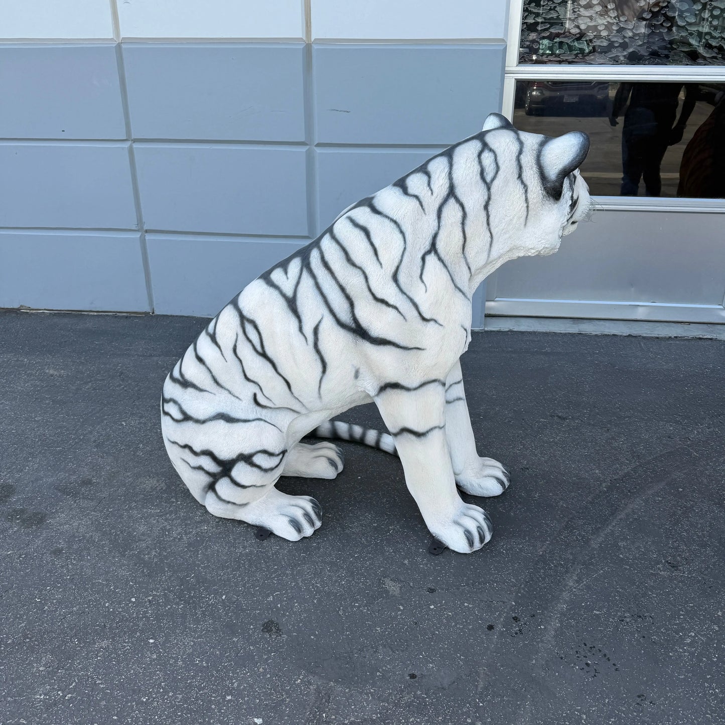 Sitting Siberian Tiger Statue A0787W-200006-H