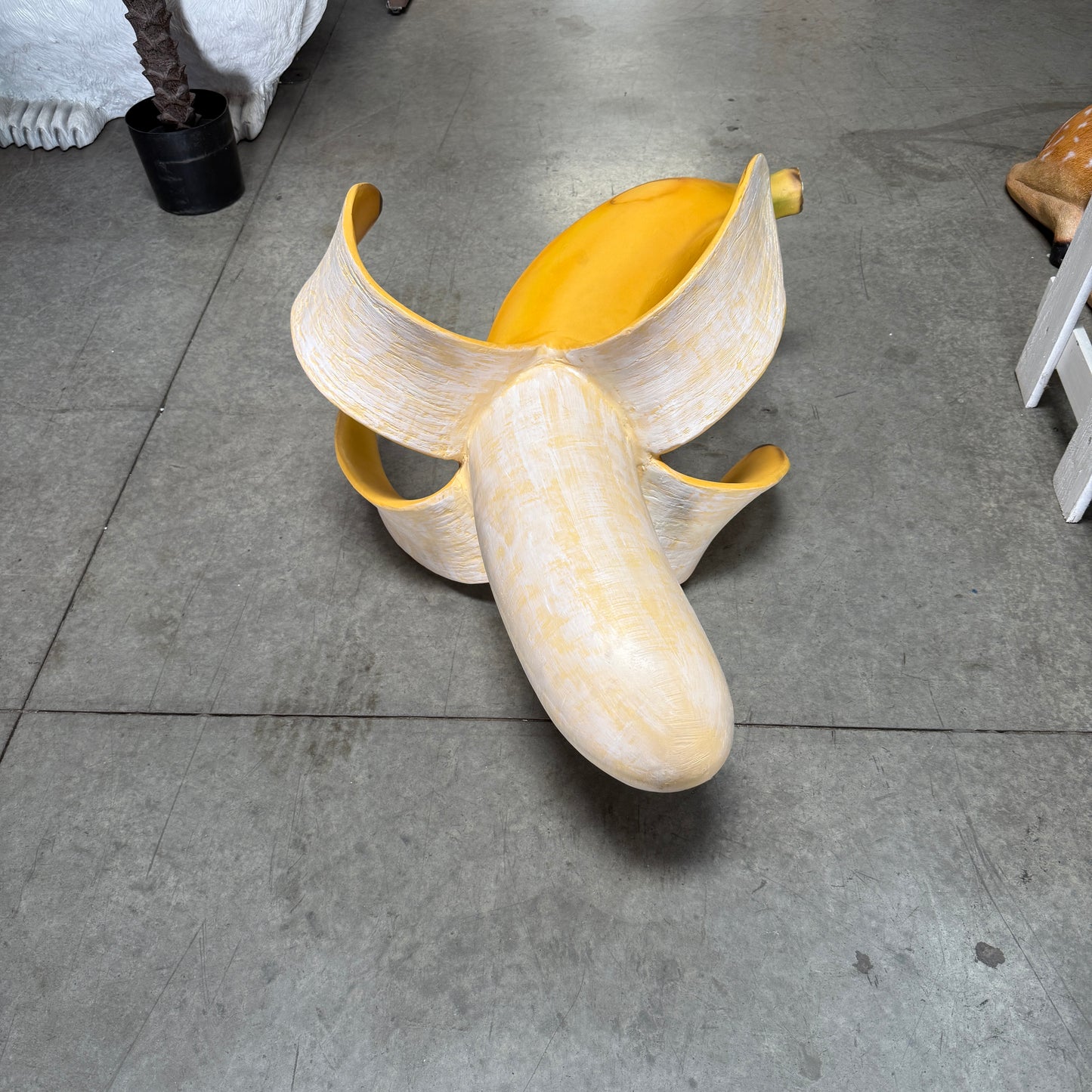 Peeled Banana Statue