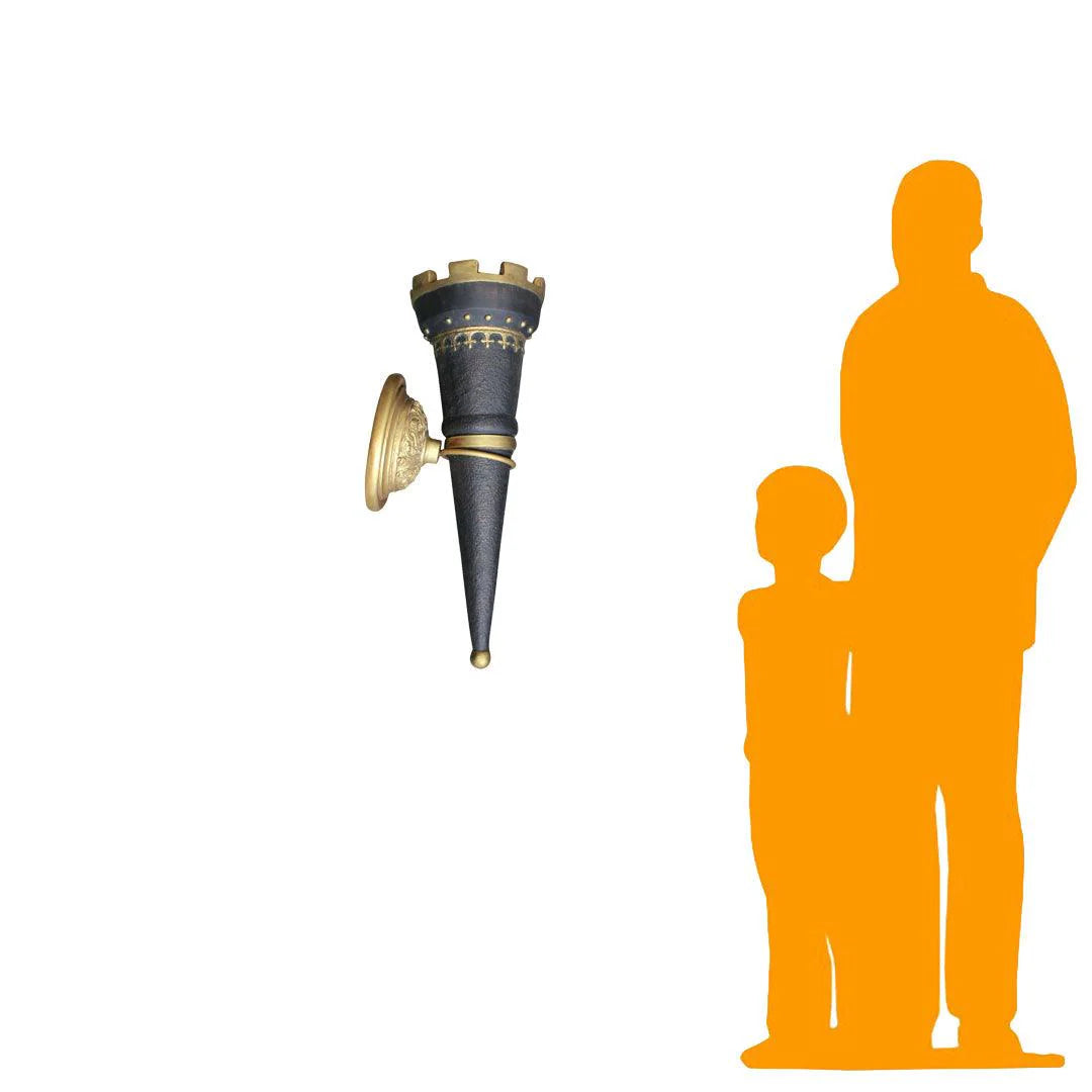 Medieval Torch Statue