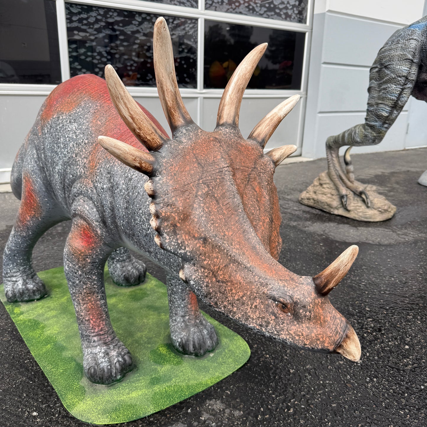 Baby Triceratops Dinosaur Life Size Statue
