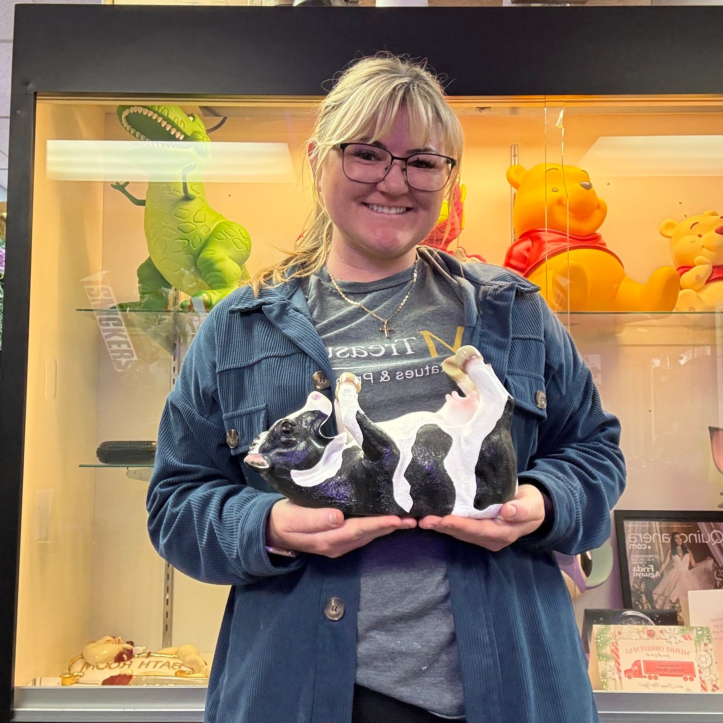 Cow Bottle Holder Statue