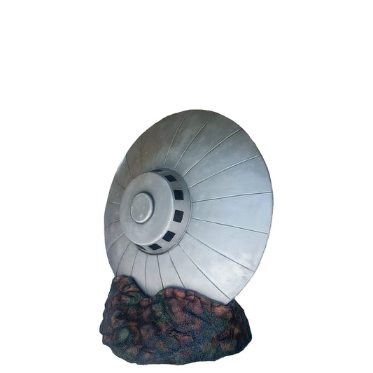 Large Crashed Alien Space Ship UFO Statue