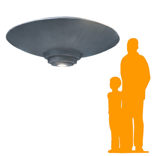 Large Hanging Alien Space Ship UFO Statue