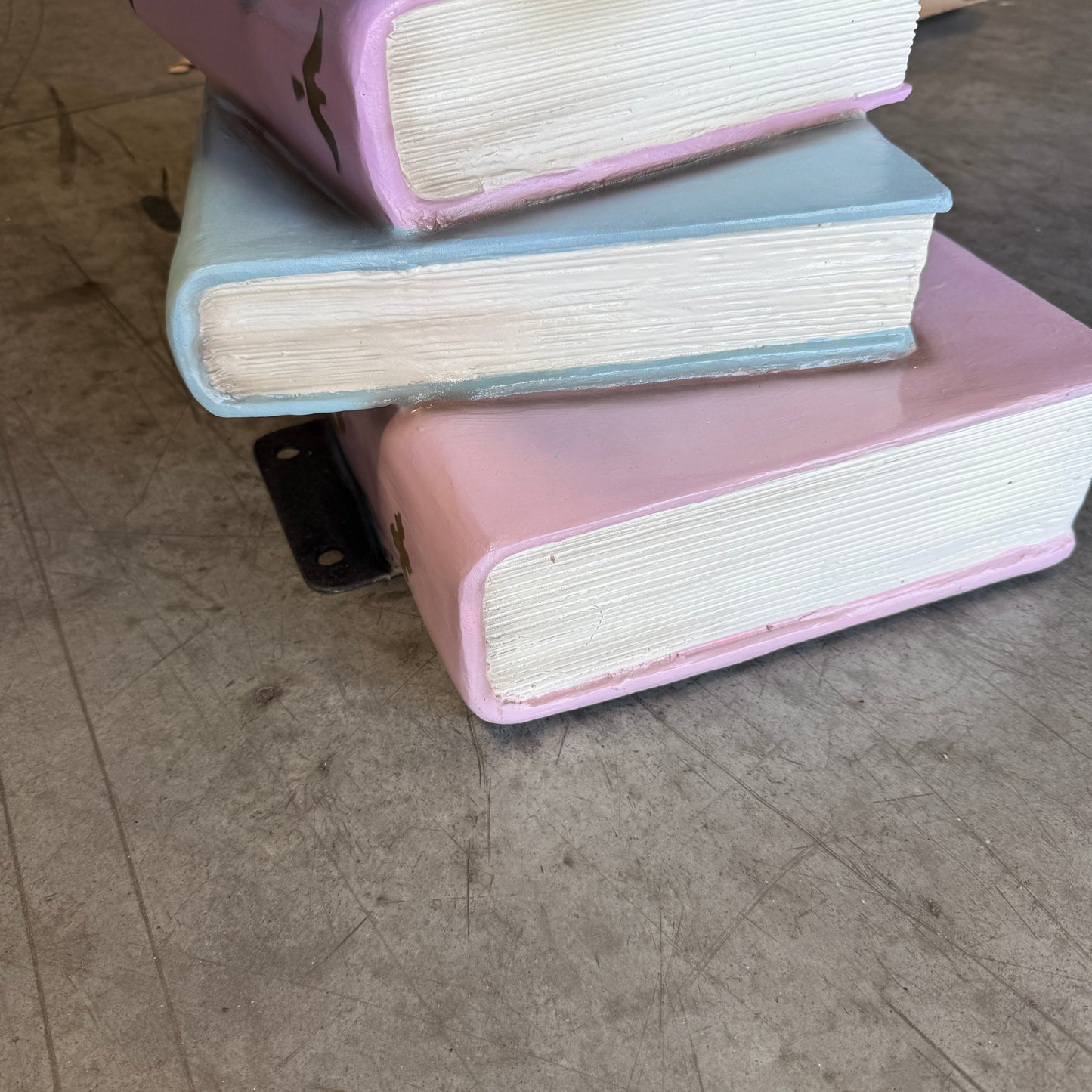 Large Stacked Books Statue