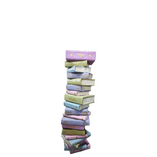 Large Stacked Books Statue